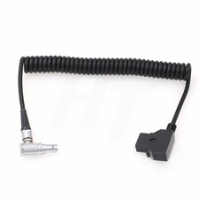 DTap To Right Angle 2 Pin Coiled Power Cable For SmallHD 703 Monitor picture