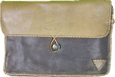 100% hand stitched leather laptop bag- One of a kind picture