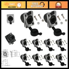 10PCS Waterproof RJ45 Ethernet Coupler Adapter 8P8C Female to Female IP65 Dust C picture