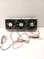 Lot of 3 Topotor UltraFlo 12V .20A Axial Flow Fan, DF1208BM 60 x 60mm 3x3 in picture