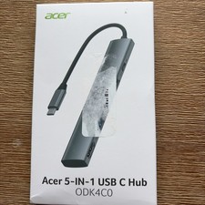 Acer 5-in-1 USB-C Hub Adapter Dongle 4 Data Ports 10Gbps 100W PD Model ODK4L0 picture