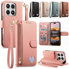 Zip Love Leather Wallet Cover Case For Xiaomi 17T 15T Pro Redmi 13 Note 13 15 14 picture