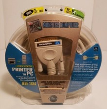 MONSTER Cable DataSafe (IEEE 1284) High Speed Printer to PC 12' Cable DB25 Male picture