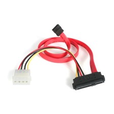 StarTech S18in SAS 29 Pin to SATA Cable with LP4 Power (SAS729PW18) picture