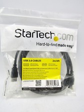 (LOT OF 4) StarTech 6ft USB 3.0A To USB 3.0A M/F Extender Cable USB3SEXT2MBK picture