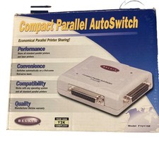 Belkin Compact Parallel AutoSwitch F1U115E 1 Printer 2 Computers  picture