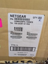 New, NetGear, GSM4328PA-100NES, SM4300-28G-POE+ Managed SWCH APS550W picture