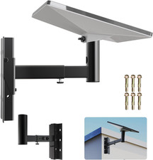 Adjustable Satellite Dish Mount Adapter RV Pole Roof Ladder Rack Aluminum Kit Pa picture