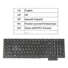 Laptop Keyboard for HP Omen 17-AN 17-AN100 NSK-XH1BQ RGB Colorful Backlit New picture