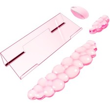 Acrylic Computer Keyboard Stand with Gel Cloud Wrist Rest Keyboard Riser with... picture
