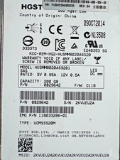 0B29642 HGST Hitachi Ultrastar HUSMM8020ASS201 200GB MLC SAS 12Gbps 2.5in SSD picture