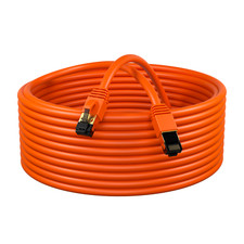 Cat8 SFTP Super Speed Ethernet Patch Cord 40Gbps Wire Orange 0.5-75FT Pack LOT picture
