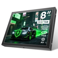 8 Inch Monitor 1024x768 for CCTV/CCD/Security System/Car Backup Camera HDMI/VGA picture