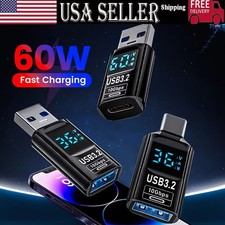USB 3.2 Digital Display Adapter 10Gbps USB Male TO USB Female Converter For PC picture
