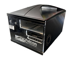 Falcon Northwest FragBox PC Gaming Case Black Aluminum MicroATX picture