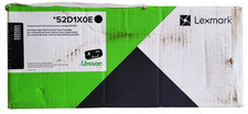 Lexmark 52D1X0E Black Extra High Yield Toner Cartridge New Sealed-Open Box  picture