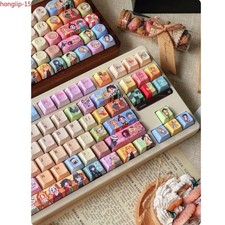 Demon Slayer PBT Keycaps Dye‑Sublimation Custom Keycap Mechanical Keyboard Gift picture