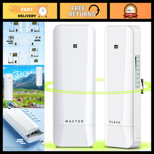 5.8GHz Wireless Bridge Point to Point/Multipoint, 3KM Outdoor Network Kit - 2-Pa picture