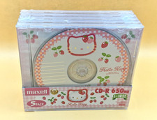 MAXELL HELLO KITTY  CD-R 650   5 PACK  Disc  SEALED NEW picture