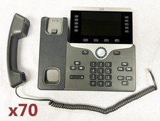 Lot of 70 Cisco CP-8841 VoIP IP Office Phones Handsets + Stands picture