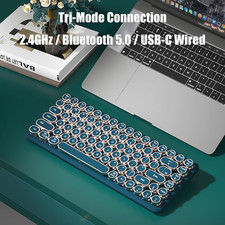 Typewriter Keyboard Wireless 2.4Ghz/Bluetooth/Usb-C Wired Mechanical Gaming K... picture