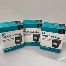 3X Wexford Inkjet Cartridge Replaces HP 61 -Black -Sealed picture