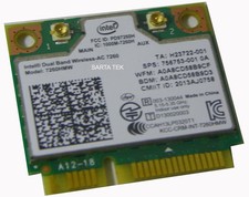 OEM HP 756753-001 Intel Dual Wireless-AC 7260 7260HMW Bluetooth PCIe Half  picture