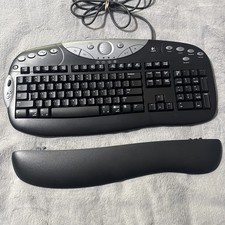 Logitech Elite USB Wired Keyboard Y-BF38 Multimedia Internet Keyboard w/ Armrest picture