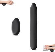 Black Memory foam pad for Office & Gaming Carpal Tunnel Syndrome prevention picture