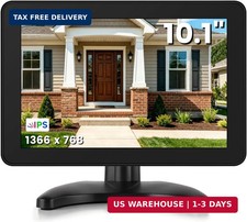 othoig 10.1 Inch Security Monitor, 1366x768 IPS Small HDMI Monitor with Built-in picture