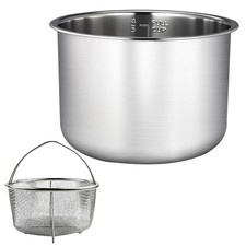 6 Quart Stainless Steel Inner Pot, with Instant Pot 6 Quart Certain Models, 0... picture