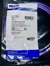 Belden CAT1107007 10GX Cat6A Patch Cable 7ft Purple CMR Bonded Pairs NEW picture
