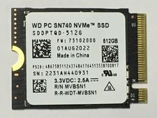 For WD SN740 512GB M.2 2230 SSD NVMe PCIe4x4 Steam Deck Microsoft Laptop Surface picture