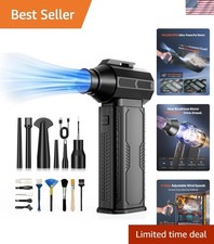 Compressed Air Duster, 130,000RPM Ultra-Powerful Cordless Electric Air Duster... picture