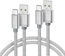 Basesailor iPhone 16 15 Pro Max Charger Cord,USB to USB C Cable 6.6FT, Silver picture