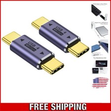 USB-C Male to Male Adapter 2 Pack - 8K Video & Fast Charging Support picture