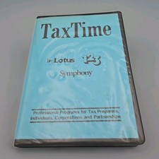 1986 TaxTime 1040 Tax Software Lotus 1-2-3 Symphony Austin Scientific Vintage PC picture