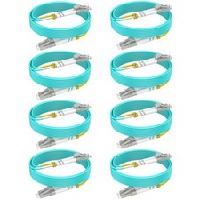 RamboCables-OM4 Multimode LC to LC Fiber Patch Cable MMF, 32ft/10m, 8Pack | M... picture
