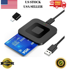 NEW 2026 USB C Smart Card Reader, DOD Military CAC, Automatically Recognizes USB picture