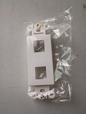 Quickport Decora Insert With Nut, White, (2 Port, 20 Pack) Brand New picture