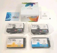 Miss Deer 4 Pack 711XL Printer Ink Cartridges Blk C Y High Yield Replacement HP picture