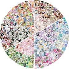 600PCS Aesthetics Stickers, Holographic Aesthetic 600 Holographic Stickers picture