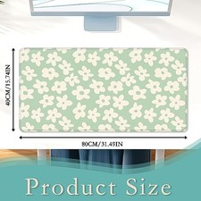 TUBAMQ DESK MAT, GAMING MOUSE PAD 31.5 X 15.7 IN EXTENDED -  DAISY FLOWER picture