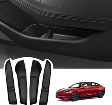 BASENOR 2026 2025 2024 Tesla Model 3 Door Side Storage Box, Door Pocket Liners picture