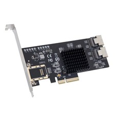Syba 8 Port SATA III Non-RAID PCI-e x4 Expansion Card FreeNAS ZFS SI-PEX40137 picture