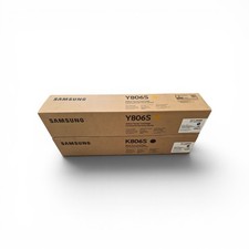 Genuine Samsung CLT-K806S & CLT-Y806S Toner Set Black Yellow New picture
