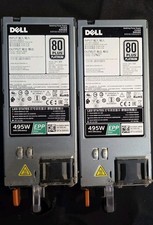 Lot of 2 495W PSU DELL 0VKDD2  80 Plus Platinum EPP Power Supplies TESTED picture