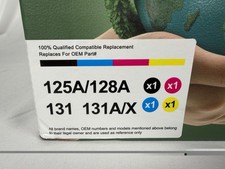New Compatible Toner Cartridge Set for HP 125A 128A 131A 131X Multi-Pack CMYK picture