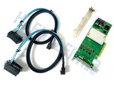 Fujitsu D3307 / OEM 9300-8i SATA/SAS HBA Controller IT-Mode 12Gb + 2 SAS Cables picture