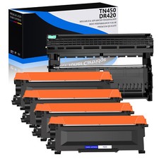 4PK TN450 TN420 Toner + 1PK DR420 Drum Unit for Brother MFC-7360N DCP-7065DN picture